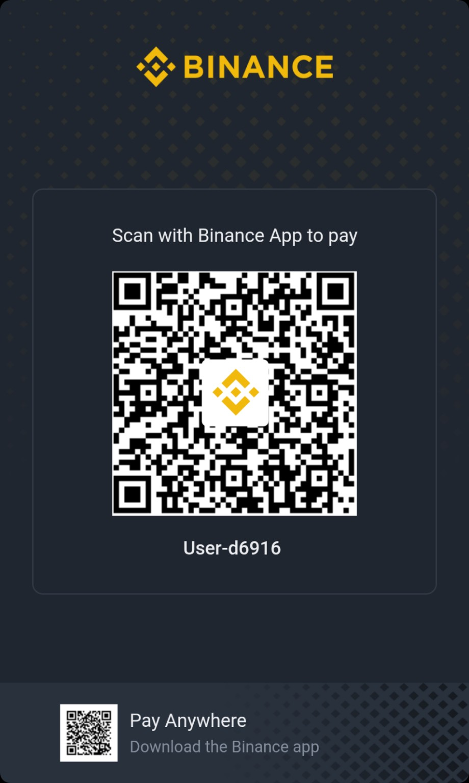 Binance Pay QR Code